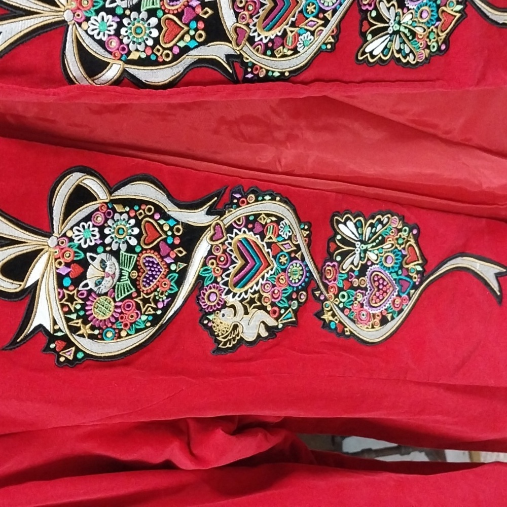 Bob Mackie Wearable Art Red Embellished Holiday J… - image 3